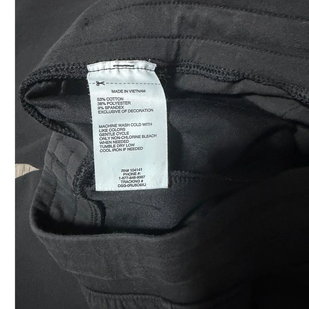 DSG Girls' Sport Black Sweatpants, Size M (10-12)